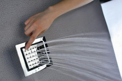 4 inch 6 Pcs Modern Solid Brass Square Body Spray Jets Shower