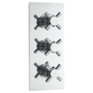 Toulouse New Crystal 3 Outlet Concealed Thermostatic Triple Shower System
