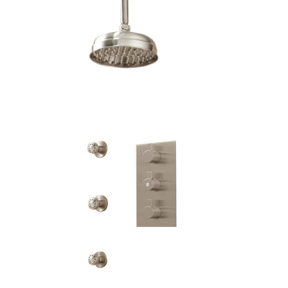 Toulon 6" Rainfall Shower Thermostatic Shower System 