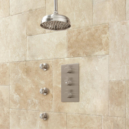 Toulon 6" Rainfall Shower Thermostatic Shower System 