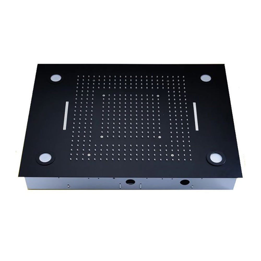 New 5 Function Super Luxury Oil Rubbed Bronze Shower Head With 4 LED Rainfall Shower System