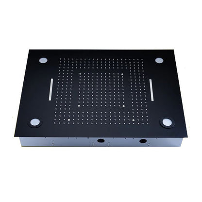 New 5 Function Super Luxury Oil Rubbed Bronze Shower Head With 4 LED Rainfall Shower System