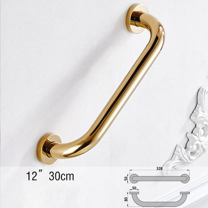 12", 16", 20" Juno Shower Grab Bars Gold Finish Bathroom Tub Toilet Handrail
