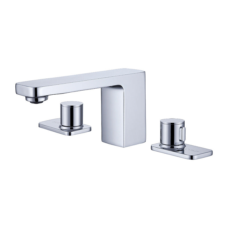 Juno 3 Holes Dual Handle Brass Basin Mixer Bathroom Sink Faucet