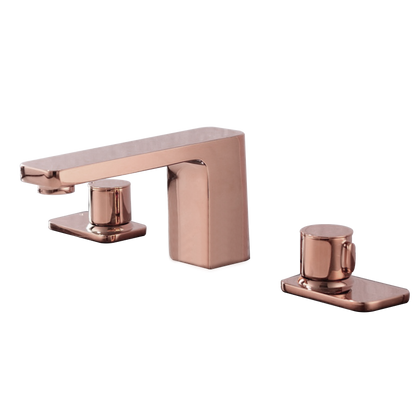 Juno 3 Holes Dual Handle Brass Basin Mixer Bathroom Sink Faucet