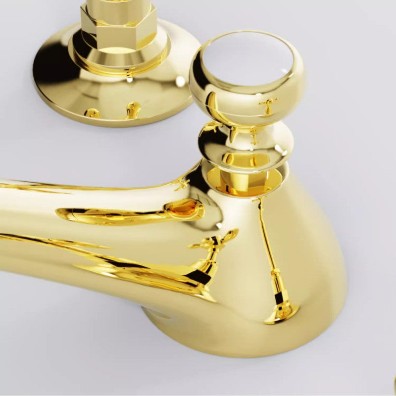 Juno American Style Widespread Brass Dual Handle 8-Inch Bathroom Basin Faucet
