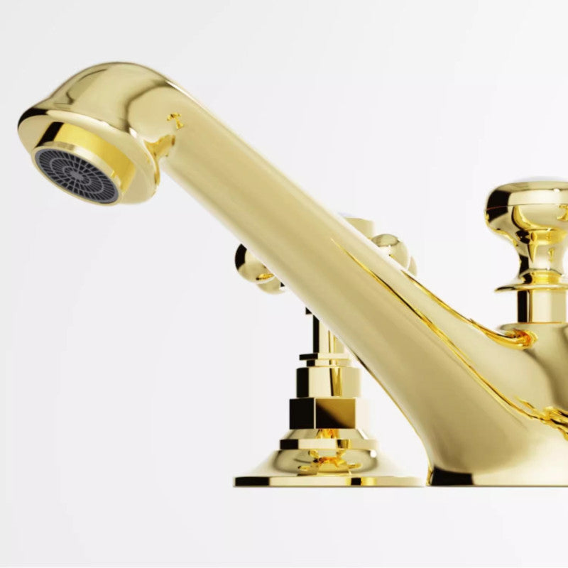 Juno American Style Widespread Brass Dual Handle 8-Inch Bathroom Basin Faucet