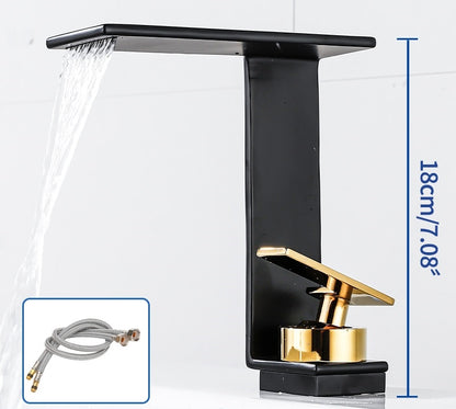 Juno New Multi Color Deck Mount Bathroom Faucet Waterfall Single Handle Sink Faucet