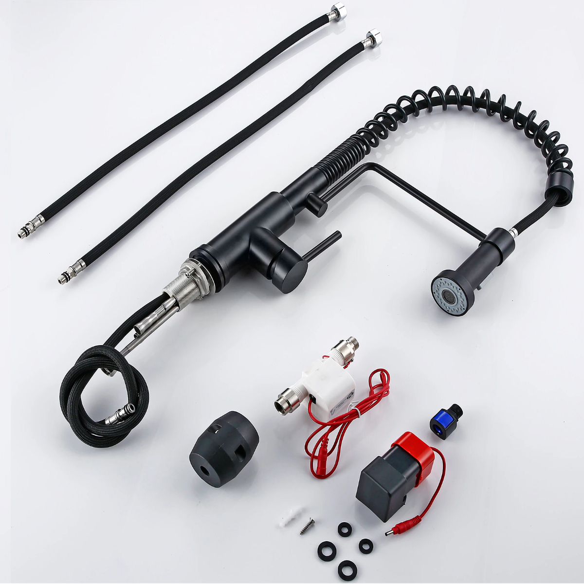 Touch Control Black Kitchen Faucet Pull Out