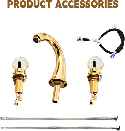 Juno Amalfi Brass Gold Plated Sink Faucet