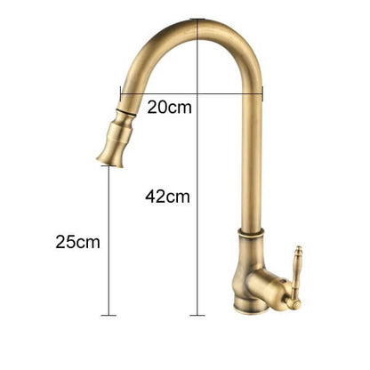 Juno Antique Brass Touch Control Kitchen Faucets Pull Out Kitchen Mixer Tap Crane Sensor Faucet Hot Cold Water