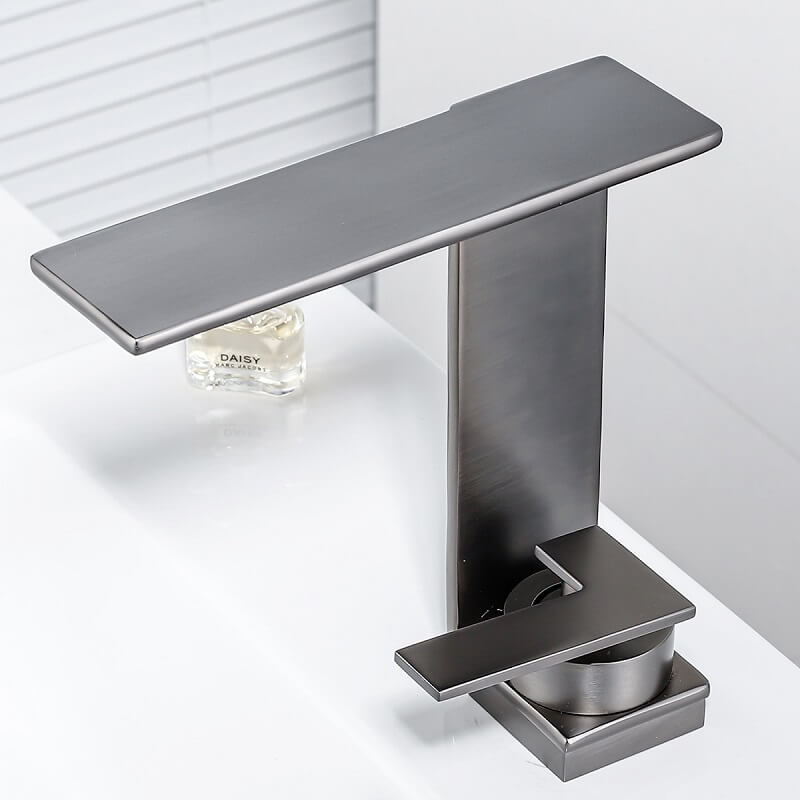 Juno New Multi Color Deck Mount Bathroom Faucet Waterfall Single Handle Sink Faucet