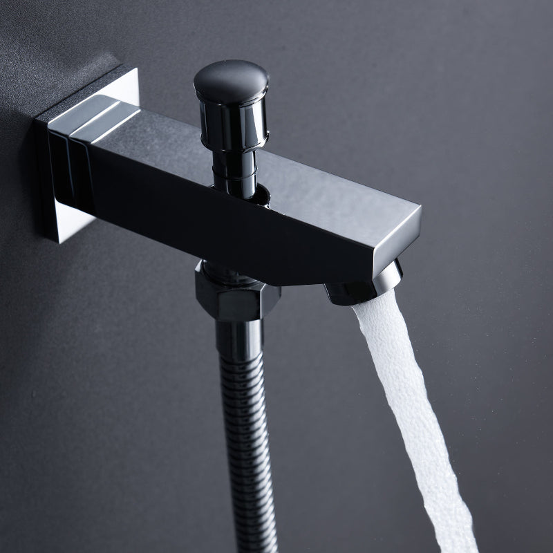 Juno Ceiling Mounted Shower Head with 5 Functions (Rain, Waterfall, Mist, Hot & Cold) - Music & LED, 6 Handles