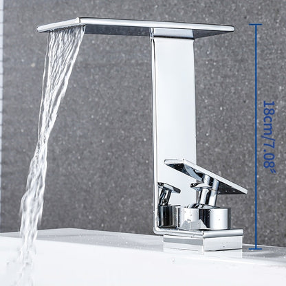 Juno New Multi Color Deck Mount Bathroom Faucet Waterfall Single Handle Sink Faucet