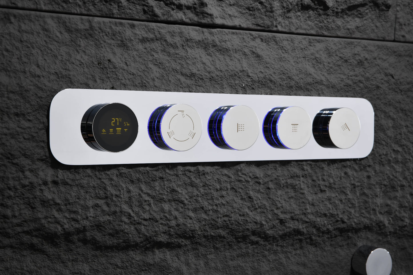 Juno Digital Rainfall Single Handle Shower System with Hot & Cold Control