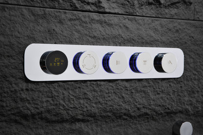 Juno Digital Rainfall Single Handle Shower System with Hot & Cold Control