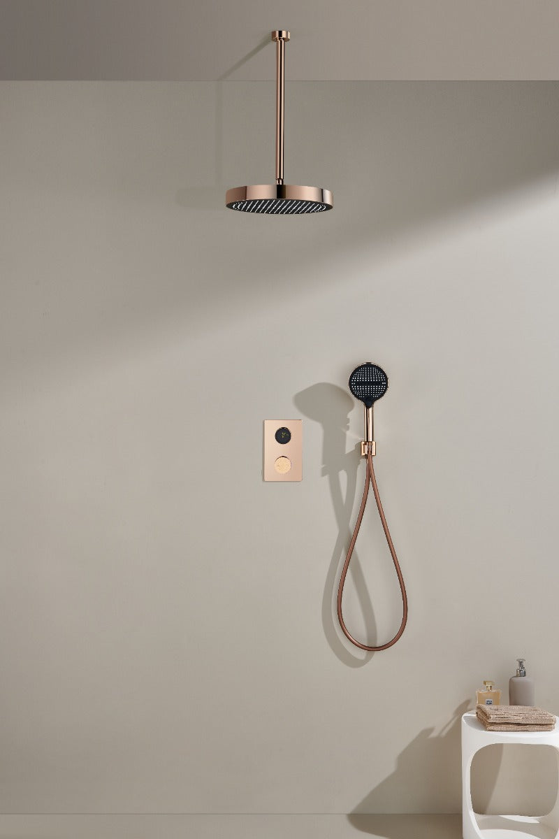 Juno Digital Touch Countrol Single Handle Shower System Gold Finish