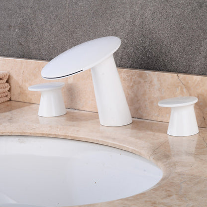 Juno Deck Mounted Dual Handle Basin Mixer Faucet