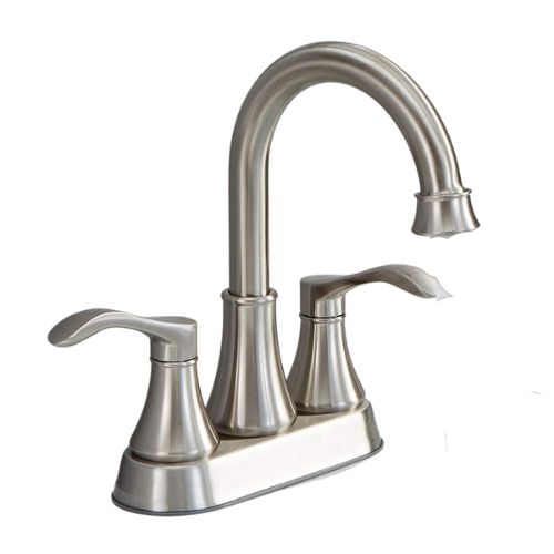 Juno brushed nickel bathroom sink faucet