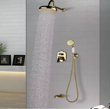 Juno Europeon Style Commercial Wall Mount Shower Set with Handshower