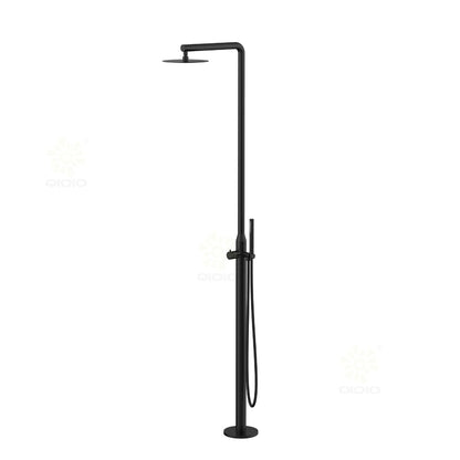 Juno Freestanding Single Handle Outdoor Shower Column Set