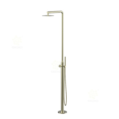 Juno Freestanding Single Handle Outdoor Shower Column Set
