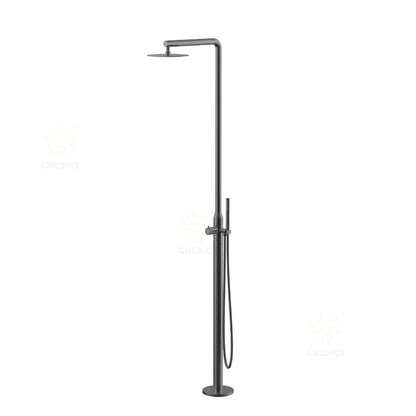Juno Freestanding Single Handle Outdoor Shower Column Set