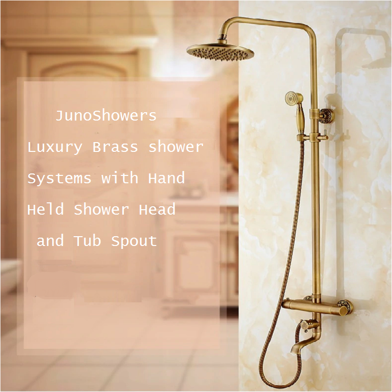 Luxury brass shower systems