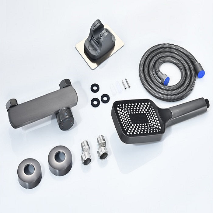 Juno Wall Mount Waterfall Bath-tub Faucet Single Handle with Handheld Shower