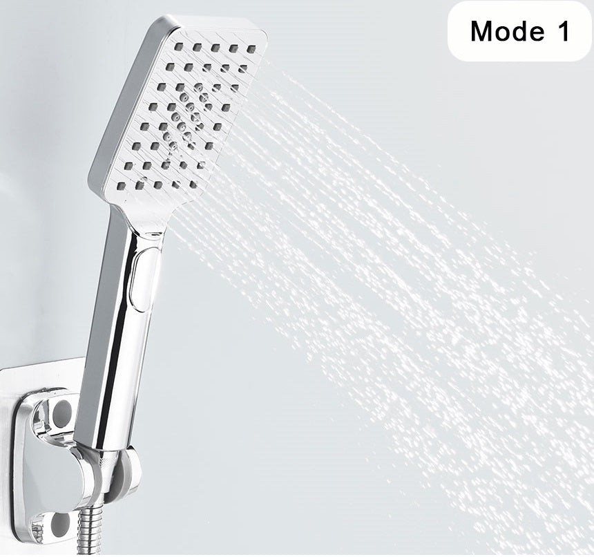 Juno Wall Mount Waterfall Bath-tub Faucet Single Handle with Handheld Shower