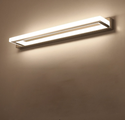 Juno Modern LED Bathroom Mirror Light 9W 42CM Stainless steel Acrylic Wall Lamp