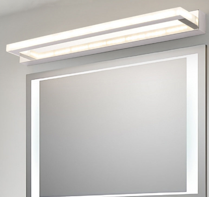 Juno Modern LED Bathroom Mirror Light 9W 42CM Stainless steel Acrylic Wall Lamp