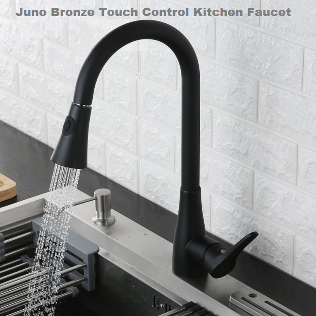 JUNO Ultra Modern Design Bronze Touch Control Kitchen faucet with Hot & Cold Mixer