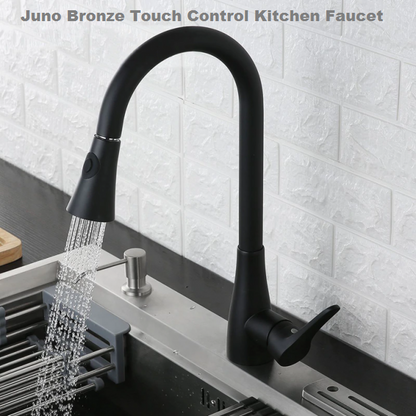 JUNO Ultra Modern Design Bronze Touch Control Kitchen faucet with Hot & Cold Mixer