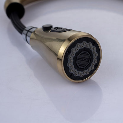 Gold Finish Touch Kitchen Sensor Faucet With Pull Down Sprayer