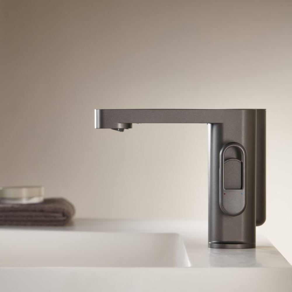 Juno Single Handle Brass Bathroom Sink Faucet – Digital Mixer with Sensor Control