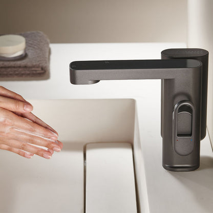 Juno Single Handle Brass Bathroom Sink Faucet – Digital Mixer with Sensor Control