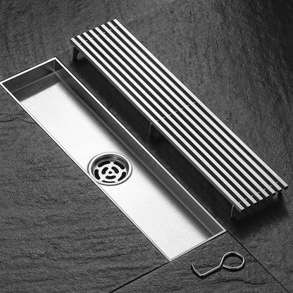 Juno Solid Stainless Steel Bathroom Shower Linear Drain
