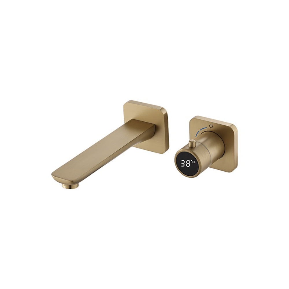 Juno Wall-Mounted Concealed Digital Display Faucet – Single Handle, Hot & Cold, Smart Sensor