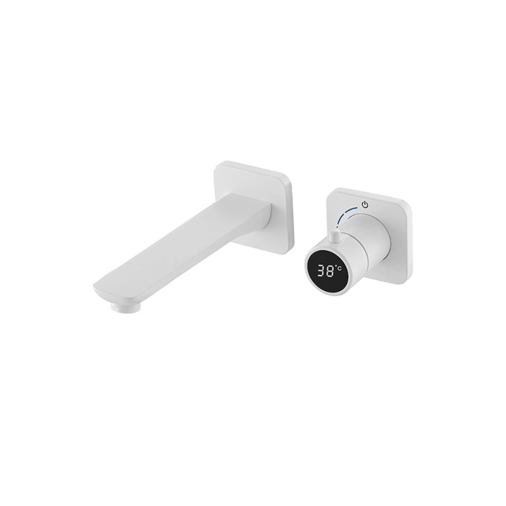 Juno Wall-Mounted Concealed Digital Display Faucet – Single Handle, Hot & Cold, Smart Sensor