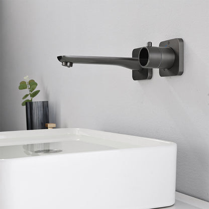 Juno Wall-Mounted Concealed Digital Display Faucet – Single Handle, Hot & Cold, Smart Sensor