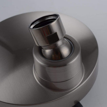 Juno Brushed Nickel Dual Shower Head Wall Mount