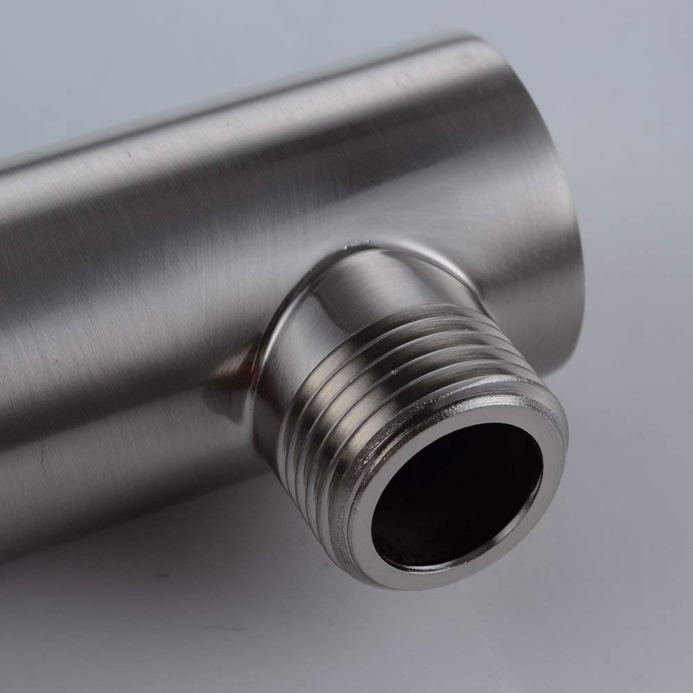 Juno Brushed Nickel Dual Shower Head Wall Mount