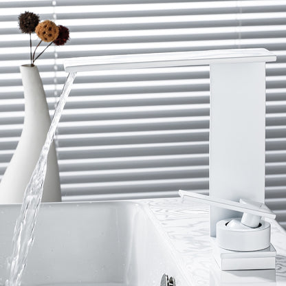 Juno New Multi Color Deck Mount Bathroom Faucet Waterfall Single Handle Sink Faucet