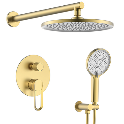 Juno Wall Mounted Single Handle Rainfall Head Shower Set