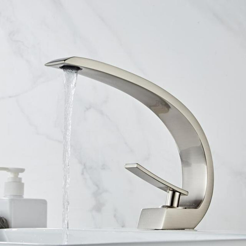 Juno Widespread Deck-Mounted Dual-Handle Bathroom Basin Mixer Faucet