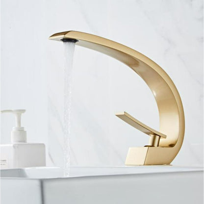Juno Widespread Deck-Mounted Dual-Handle Bathroom Basin Mixer Faucet