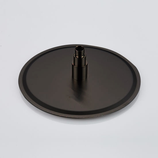 Juno 10 inch Brass Chrome Water Powered LED Shower Head 16 LED Lights