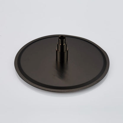 Juno 10 inch Brass Chrome Water Powered LED Shower Head 16 LED Lights