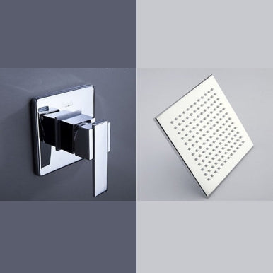 Juno 10" Wall Mount Waterfall Color Changing Brass Led Shower Head